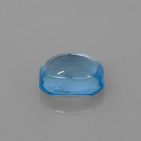3,19 ctw natürlicher blauer Topas, Smaragdschliff, Transparent