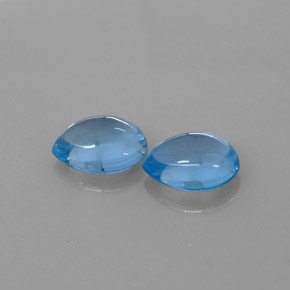  ct natürliche blauer Topas-Edelsteine, Birnenform, Transparent