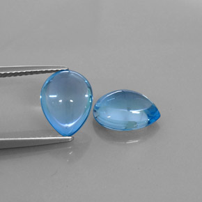  ct natürliche blauer Topas-Edelsteine, Birnenform, Transparent