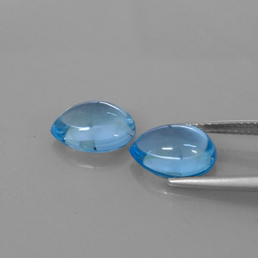  ct natürliche blauer Topas-Edelsteine, Birnenform, Transparent