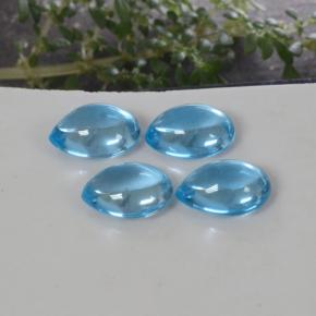 12,58 ct natürliche blauer Topas-Edelsteine, Birnenform, Transparent