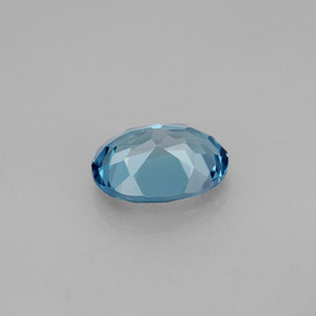 2,33 ctw natürlicher blauer Topas, Oval Schliff, VVS