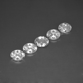  ct natürliche weißer Topas-Edelsteine, Oval Schliff, VVS-VS