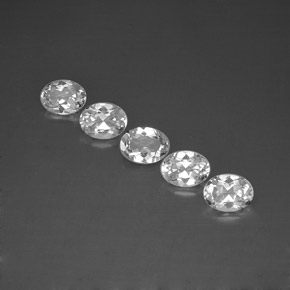 ct natürliche weißer Topas-Edelsteine, Oval Schliff, VVS-VS
