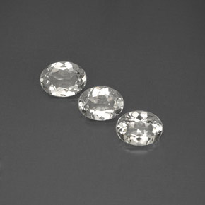  ct natürliche weißer Topas-Edelsteine, Oval Schliff, VVS-VS