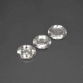  ct natürliche weißer Topas-Edelsteine, Oval Schliff, VVS-VS