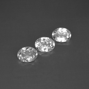  ct natürliche weißer Topas-Edelsteine, Oval Schliff, VVS