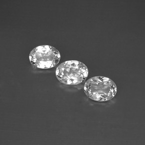  ct natürliche weißer Topas-Edelsteine, Oval Schliff, VVS