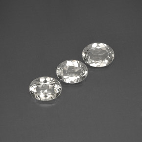  ct natürliche weißer Topas-Edelsteine, Oval Schliff, VVS-VS