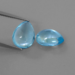  ct natürliche blauer Topas-Edelsteine, Birnenform, Transparent