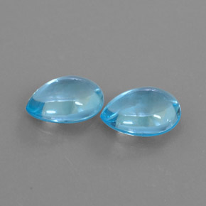  ct natürliche blauer Topas-Edelsteine, Birnenform, Transparent