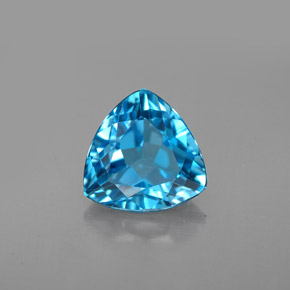 2,99 ctw natürlicher blauer Topas, Trillion, VVS-VS