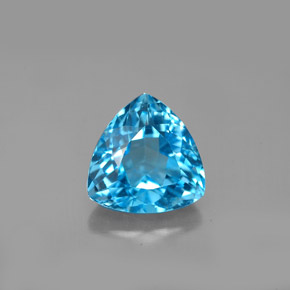 3,18 ctw natürlicher blauer Topas, Trillion, VVS-VS