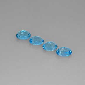  ct natürliche blauer Topas-Edelsteine, Oval Schliff, VVS-VS