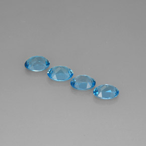  ct natürliche blauer Topas-Edelsteine, Oval Schliff, VVS-VS