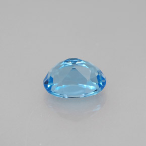 1,74 ctw natürlicher blauer Topas, Oval Schliff, VVS-VS