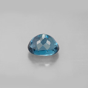 1,91 ctw natürlicher blauer Topas, Oval Schliff, VVS-VS