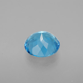 3,31 ctw natürlicher blauer Topas, Rundschliff, VVS