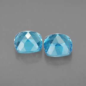  ct natürliche blauer Topas-Edelsteine, Kissenschliff, VVS-VS