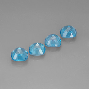  ct natürliche blauer Topas-Edelsteine, Kissenschliff, VVS-VS