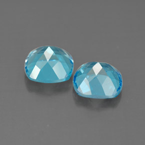  ct natürliche blauer Topas-Edelsteine, Kissenschliff, VVS-VS