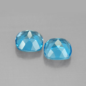  ct natürliche blauer Topas-Edelsteine, Kissenschliff, VVS-VS