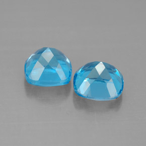  ct natürliche blauer Topas-Edelsteine, Kissenschliff, VVS-VS