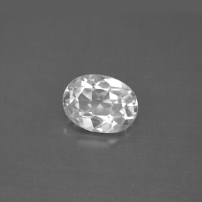 1,53 ctw natürlicher weißer Topas, Oval Schliff, VS