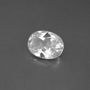 1,40 ctw natürlicher weißer Topas, Oval Schliff, VS