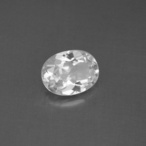 1,40 ctw natürlicher weißer Topas, Oval Schliff, VS