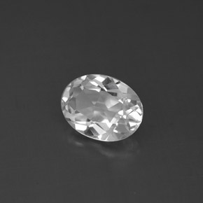 1,54 ctw natürlicher weißer Topas, Oval Schliff, VS