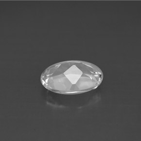 1,44 ctw natürlicher weißer Topas, Oval Schliff, VS