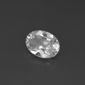 1,43 ctw natürlicher weißer Topas, Oval Schliff, VS