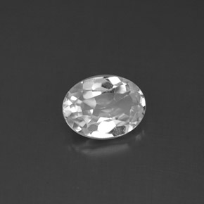 1,43 ctw natürlicher weißer Topas, Oval Schliff, VS