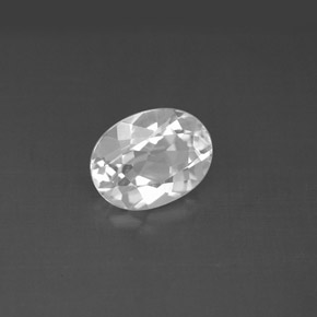 1,60 ctw natürlicher weißer Topas, Oval Schliff, VVS-VS
