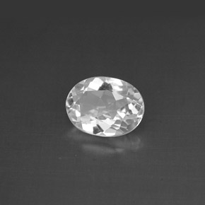 1,48 ctw natürlicher weißer Topas, Oval Schliff, VVS-VS