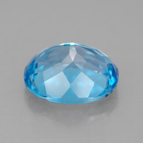 4,73 ctw natürlicher blauer Topas, Oval Schliff, VVS-VS