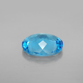 3,72 ctw natürlicher blauer Topas, Oval Schliff, VVS-VS