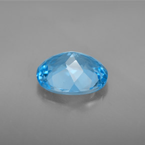 4,11 ctw natürlicher blauer Topas, Oval Schliff, VVS