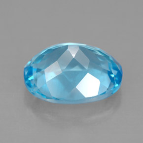 4,55 ctw natürlicher blauer Topas, Oval Schliff, VS