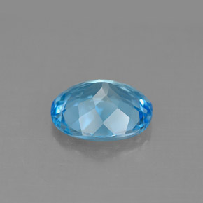 2,94 ctw natürlicher blauer Topas, Oval Schliff, VS