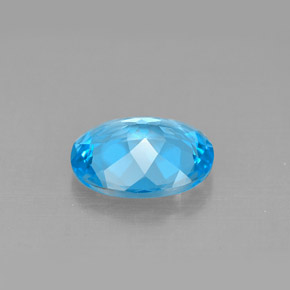 2,71 ctw natürlicher blauer Topas, Oval Schliff, VVS-VS