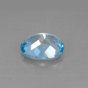 3,04 ctw natürlicher blauer Topas, Oval Schliff, VS