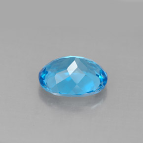 3,20 ctw natürlicher blauer Topas, Oval Schliff, VS