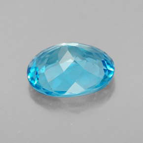 3,10 ctw natürlicher blauer Topas, Oval Schliff, VS