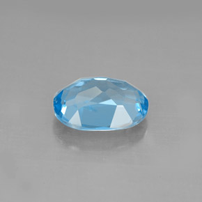 2,22 ctw natürlicher blauer Topas, Oval Schliff, VS
