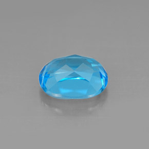 2,64 ctw natürlicher blauer Topas, Oval Schliff, VS