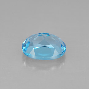 2,53 ctw natürlicher blauer Topas, Oval Schliff, VS