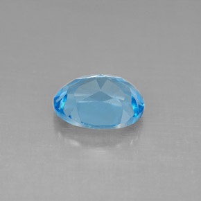 2,37 ctw natürlicher blauer Topas, Oval Schliff, VS