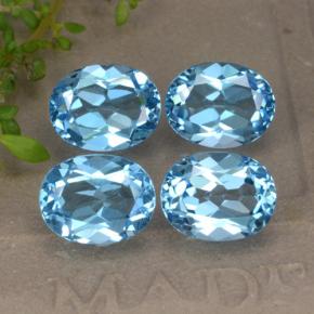 9,36 ct natürliche blauer Topas-Edelsteine, Oval Schliff, VVS-VS